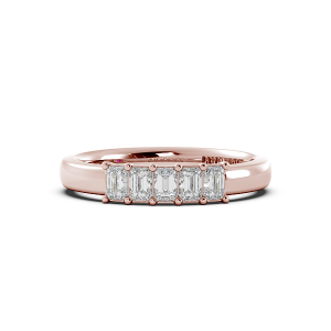 Emerald Signature Cup 5 Stone Wedding Band