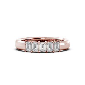 Emerald Signature Cup 5 Stone Wedding Band
