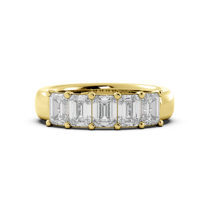 Emerald Signature Cup 5 Stone Wedding Band