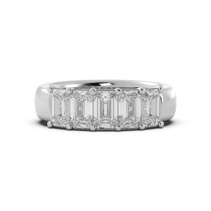 Emerald Signature Cup 5 Stone Wedding Band