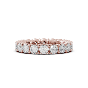Round Signature Cup Eternity Ring