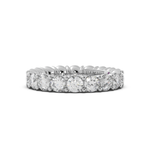 Round Signature Cup Eternity Ring