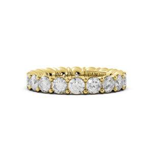 Round Signature Cup Eternity Ring