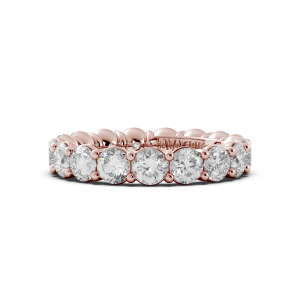 Round Signature Cup Eternity Ring