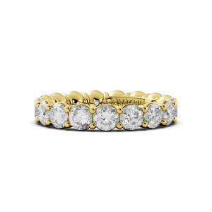 Round Signature Cup Eternity Ring