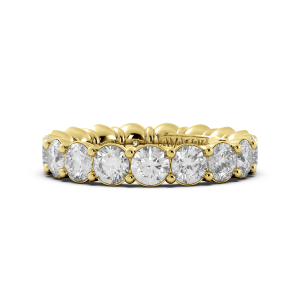 Round Signature Cup Eternity Ring
