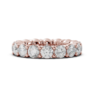 Round Signature Cup Eternity Ring