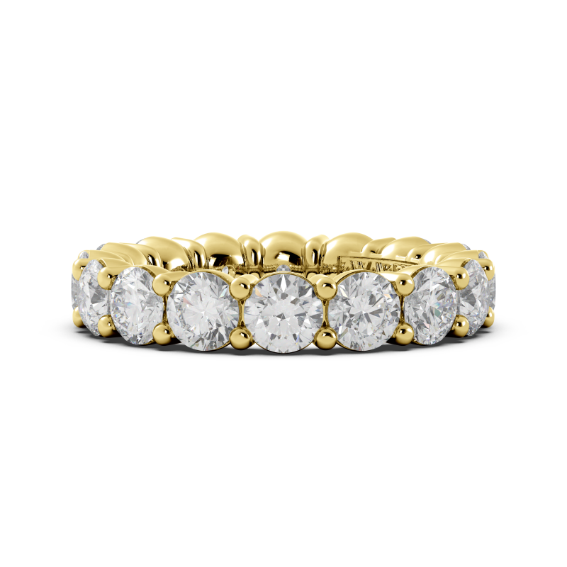 Round Signature Cup Eternity Ring