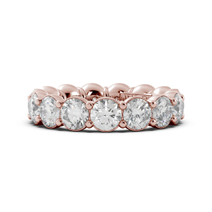 Round Signature Cup Eternity Ring