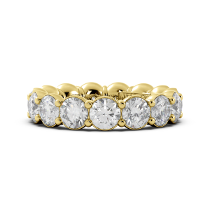 Round Signature Cup Eternity Ring