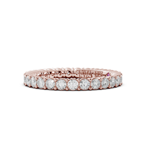 Round Signature Cup Eternity Ring