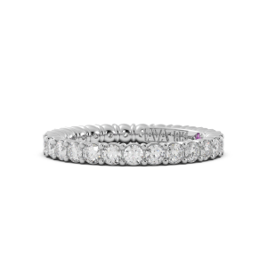 Round Signature Cup Eternity Ring