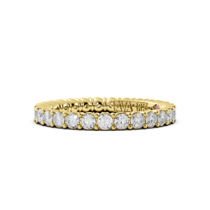 Round Signature Cup Eternity Ring