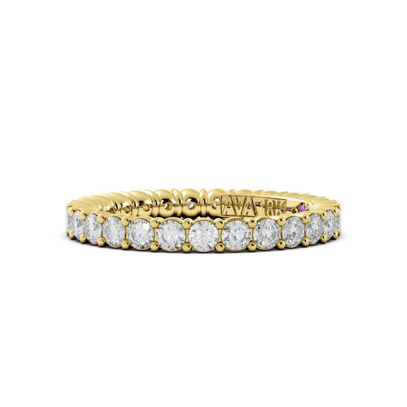 Round Signature Cup Eternity Ring