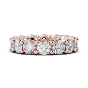 Round Signature Cup Eternity Ring