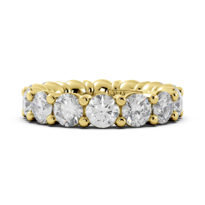Round Signature Cup Eternity Ring