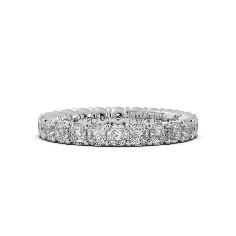 Cushion Signature Cup Eternity Ring