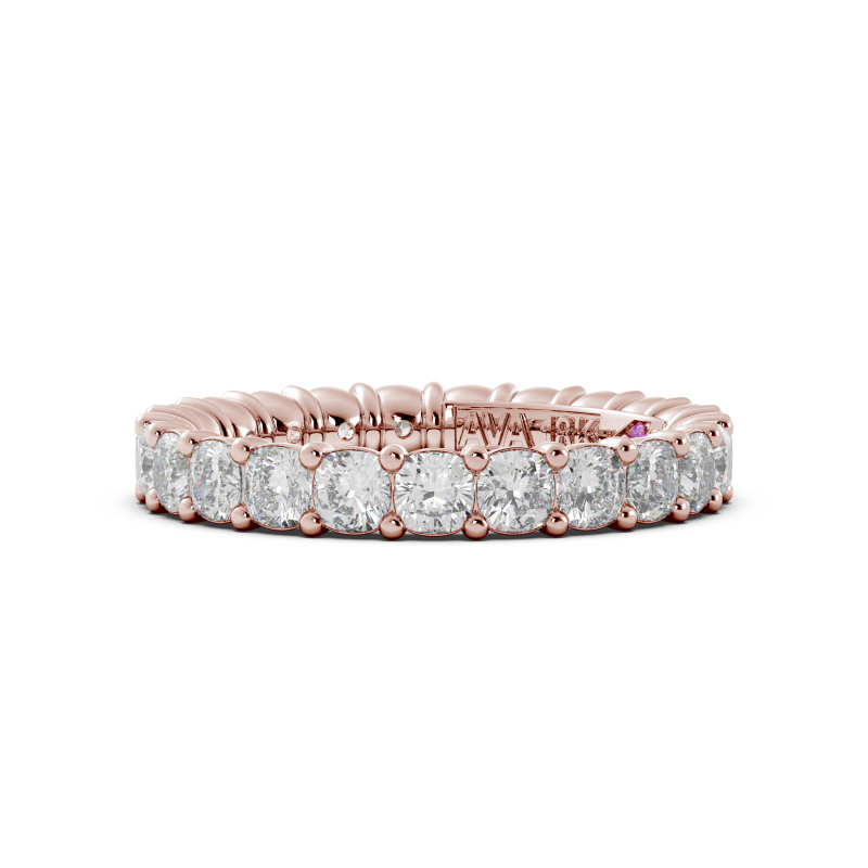 Cushion Signature Cup Eternity Ring