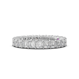Cushion Signature Cup Eternity Ring