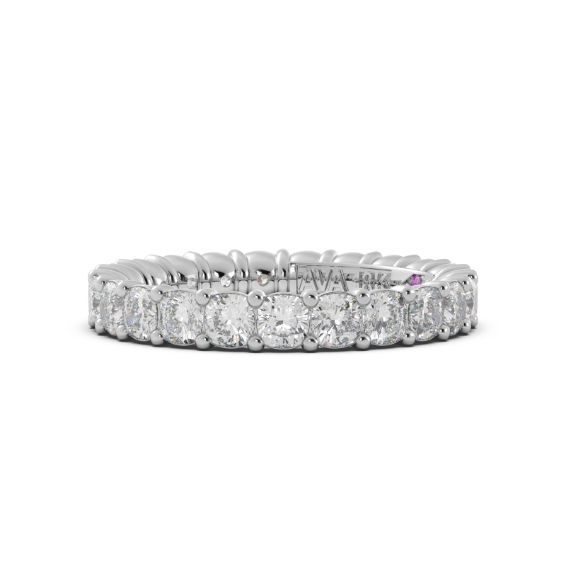 Cushion Signature Cup Eternity Ring