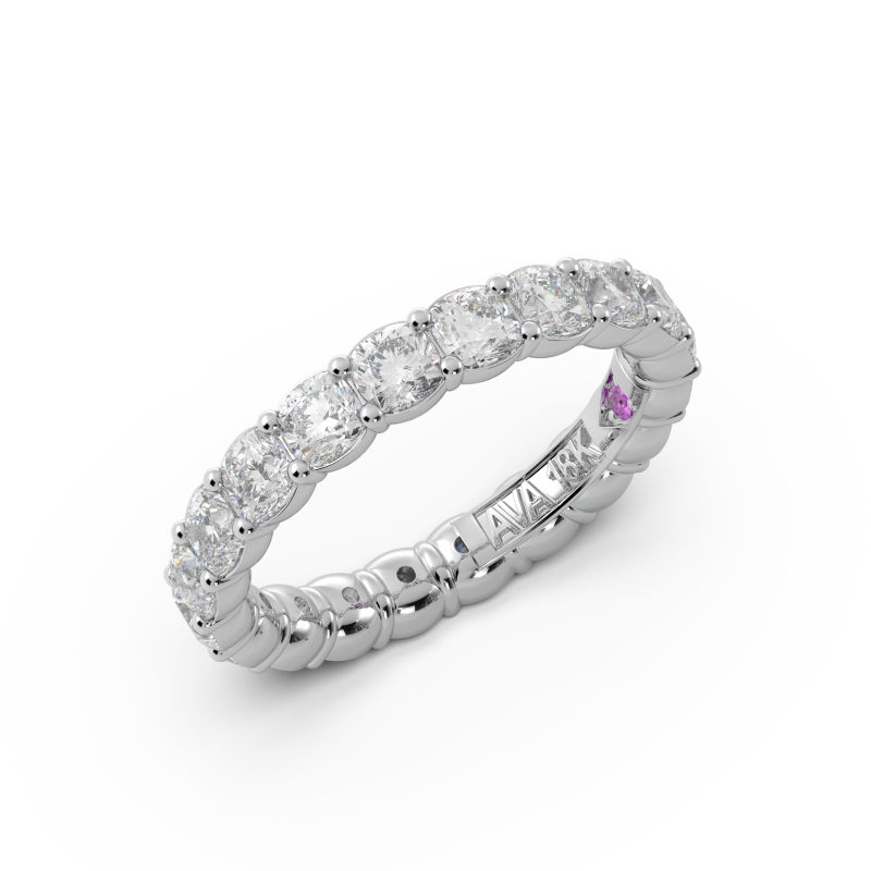 Cushion Signature Cup Eternity Ring