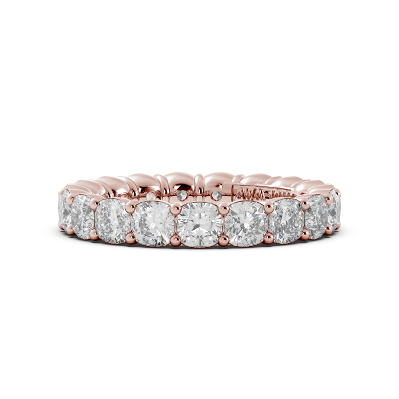 Cushion Signature Cup Eternity Ring