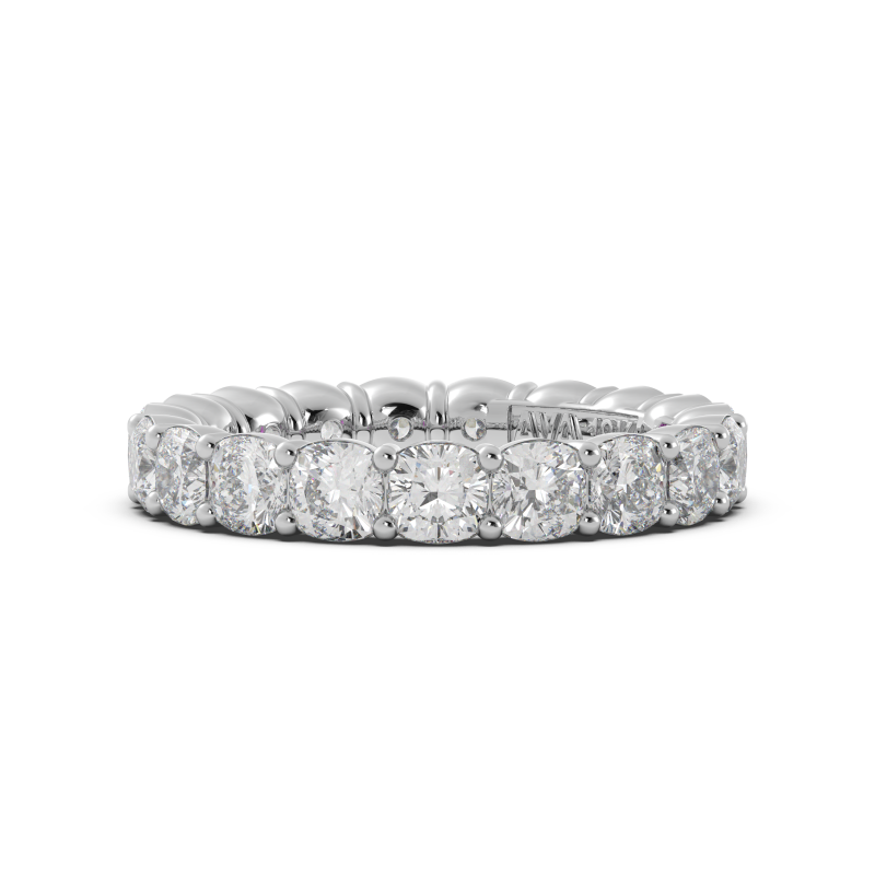 Cushion Signature Cup Eternity Ring