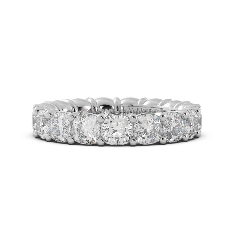 Cushion Signature Cup Eternity Ring