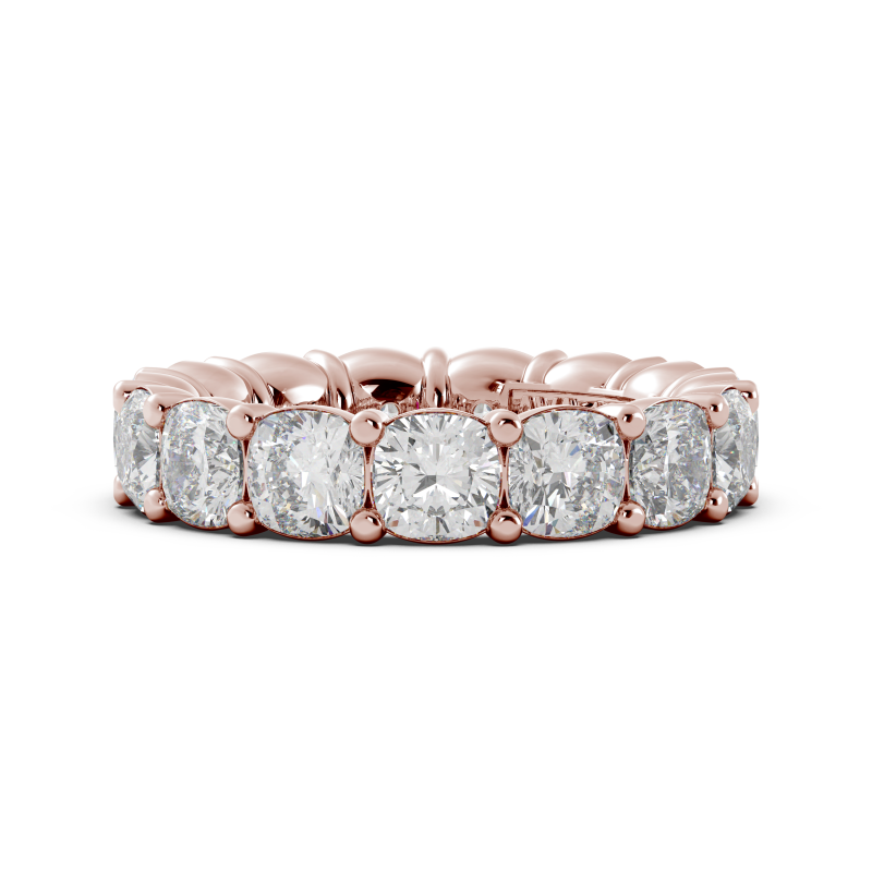 Cushion Signature Cup Eternity Ring