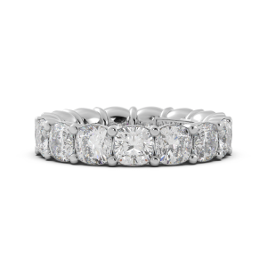 Cushion Signature Cup Eternity Ring