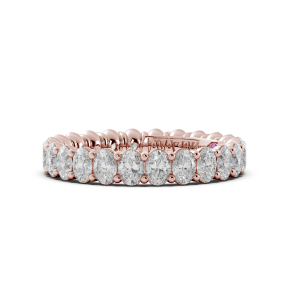 Oval Signature Cup Eternity Ring