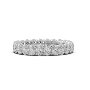 Oval Signature Cup Eternity Ring