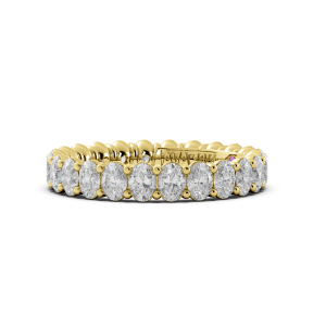 Oval Signature Cup Eternity Ring