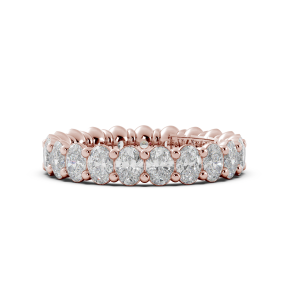 Oval Signature Cup Eternity Ring