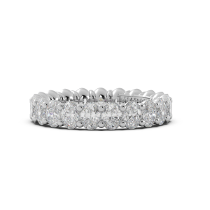 Oval Signature Cup Eternity Ring