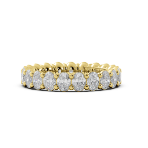 Oval Signature Cup Eternity Ring