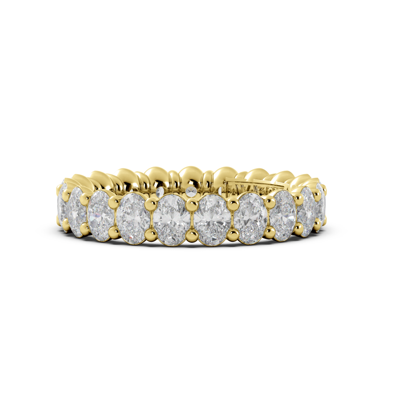 Oval Signature Cup Eternity Ring