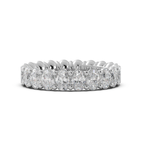 Oval Signature Cup Eternity Ring