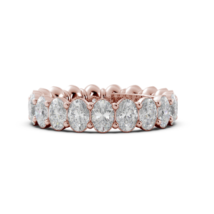 Oval Signature Cup Eternity Ring