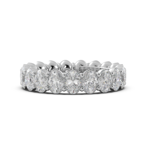 Oval Signature Cup Eternity Ring
