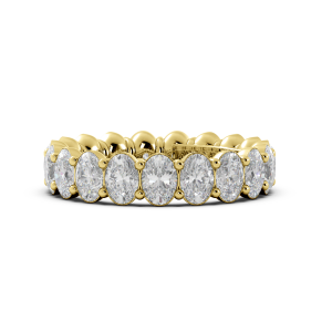 Oval Signature Cup Eternity Ring