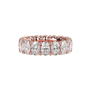 Oval Signature Cup Eternity Ring