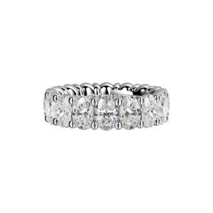 Oval Signature Cup Eternity Ring