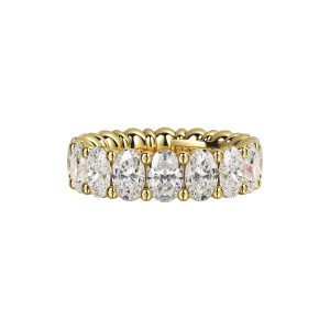 Oval Signature Cup Eternity Ring