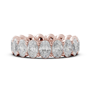 Oval Signature Cup Eternity Ring