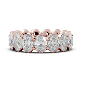 Oval Signature Cup Eternity Ring