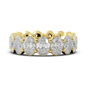 Oval Signature Cup Eternity Ring