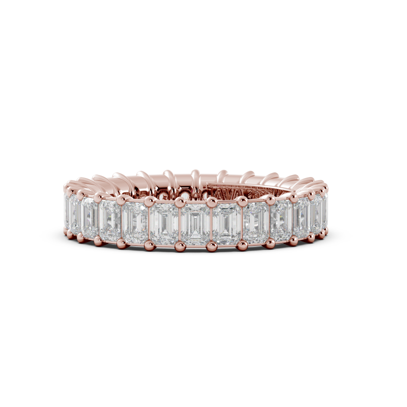 Emerald Signature Cup Eternity Ring