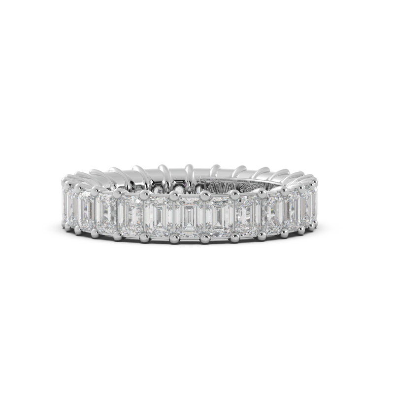 Emerald Signature Cup Eternity Ring