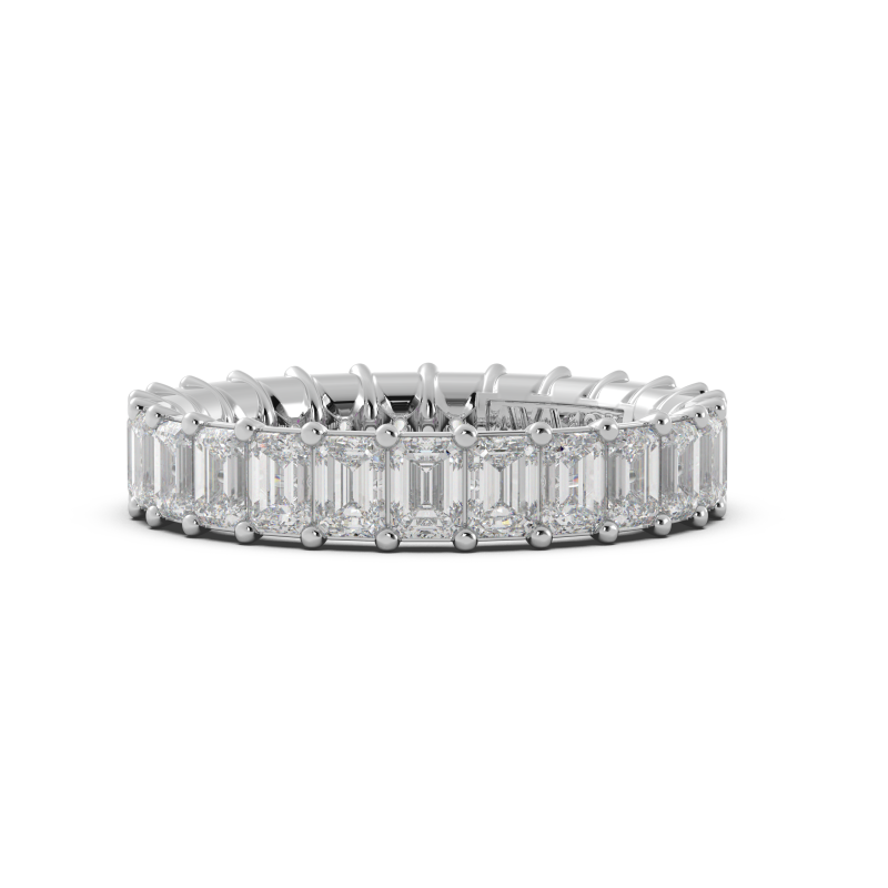 Emerald Signature Cup Eternity Ring